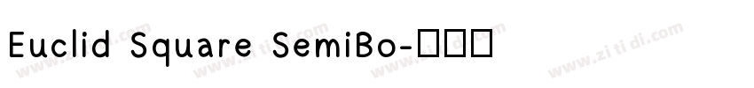 Euclid Square SemiBo字体转换